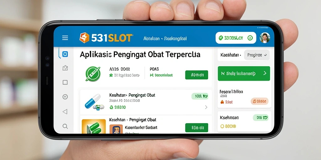Tampilan antarmuka pengguna 531SLOT yang sederhana dan informatif.