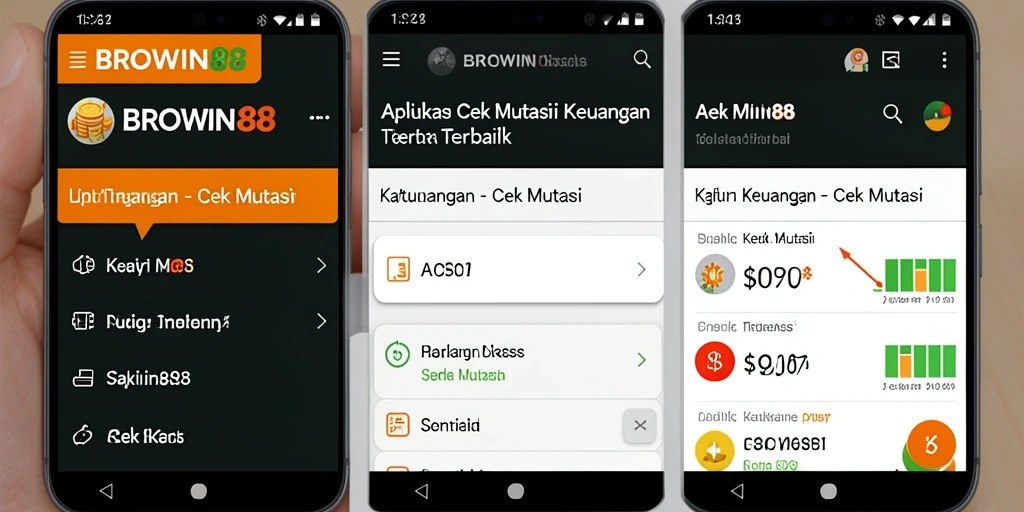 Antarmuka BROWIN88 yang menunjukkan mutasi keuangan pengguna.