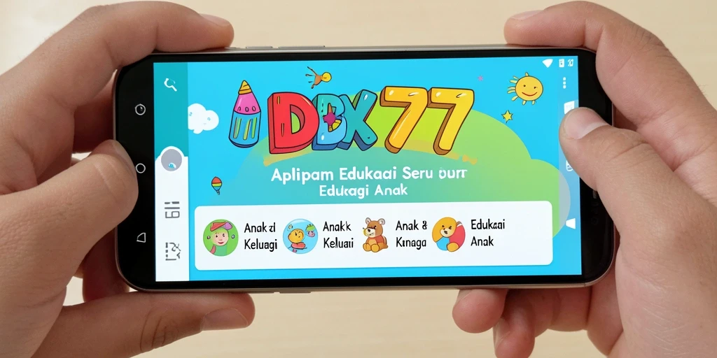 Antarmuka pengguna IDX777 yang ramah anak dan menyenangkan.