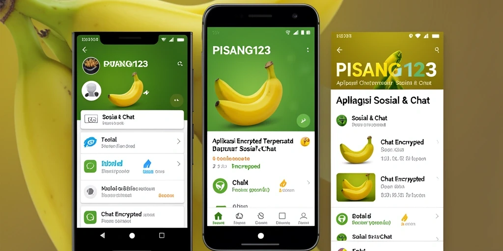 Antarmuka PISANG123 yang modern dan nyaman untuk chatting.