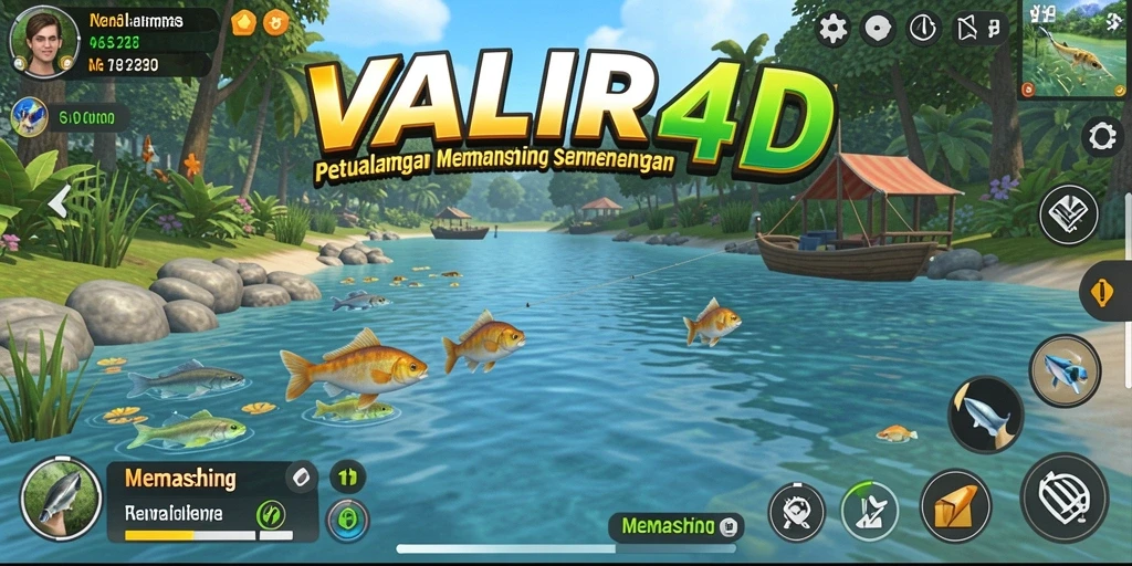 Tampilan antarmuka VALIR4D menunjukkan cara memancing yang menarik dan interaktif.